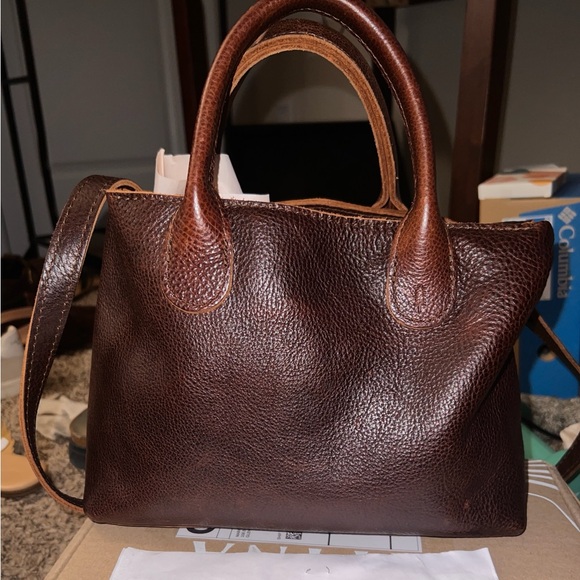 Portland Leather Coldbrew large zip raindrop EUC - Picture 2 of 10